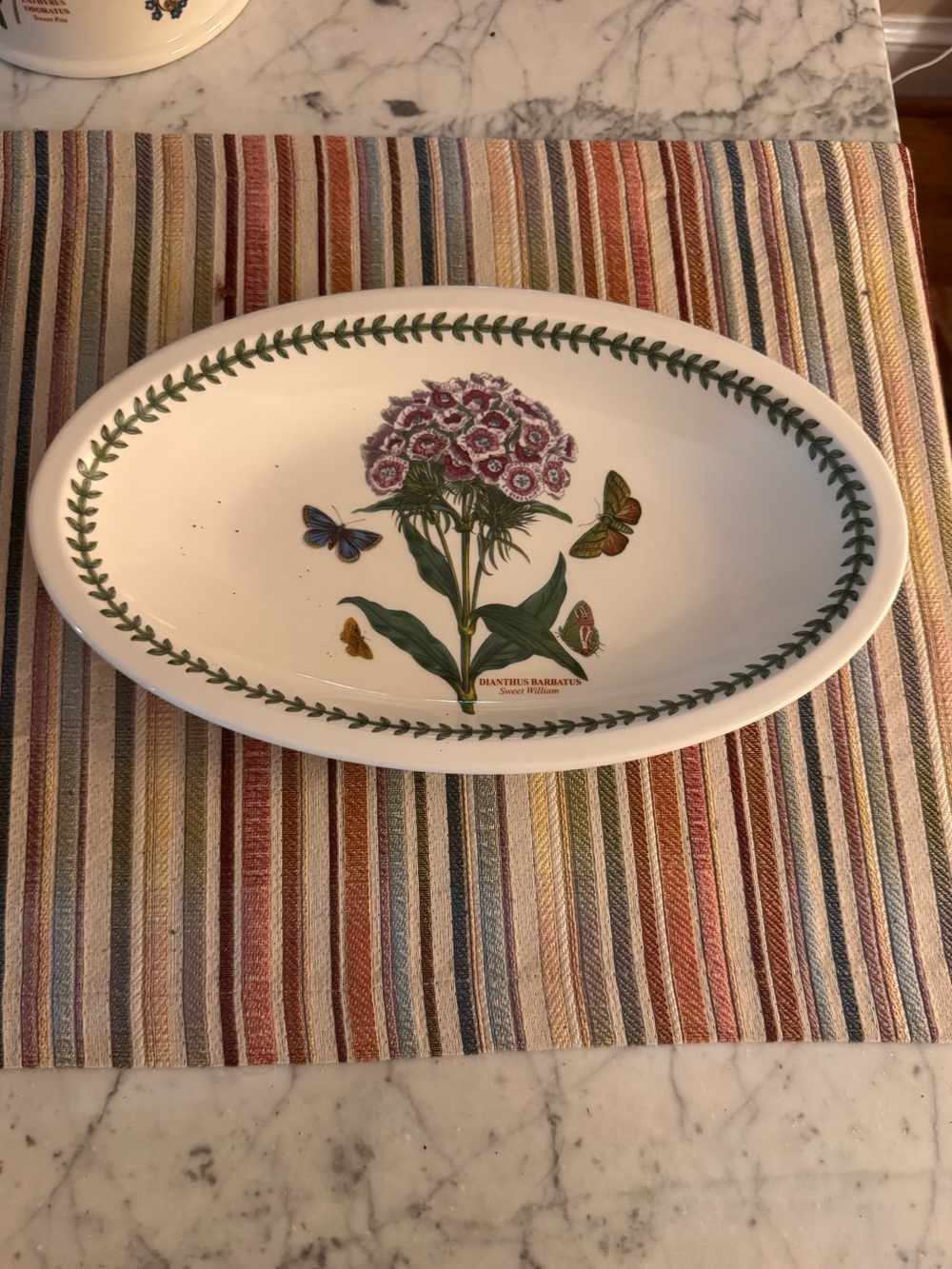 Portmeirion botanic garden oval serving tray, made in England, like new.